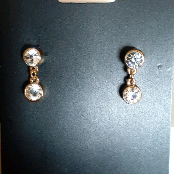 Rhinestones Fashion Earrings Gold plated - Picture 2 of 5